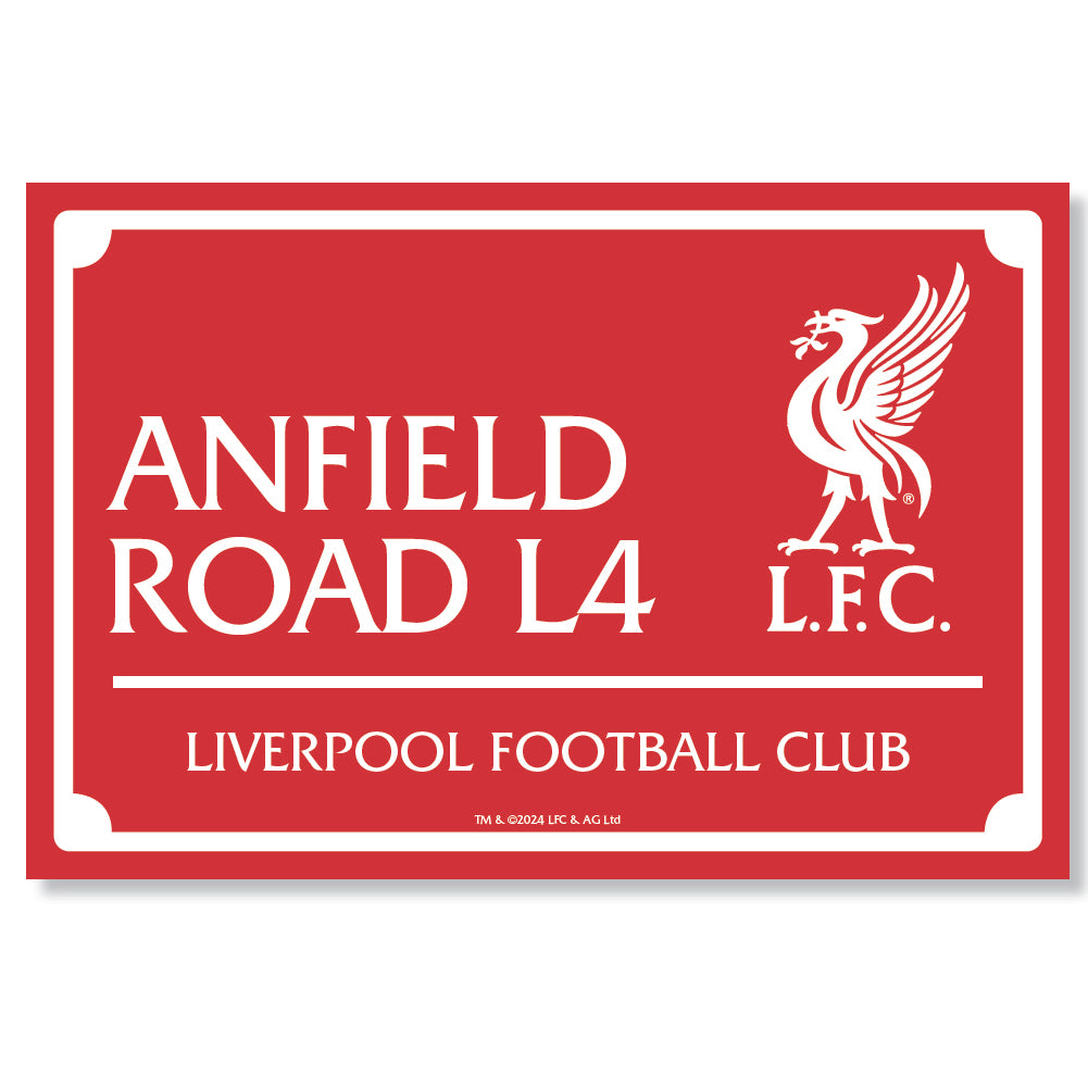 Liverpool FC Landscape LED Street Sign