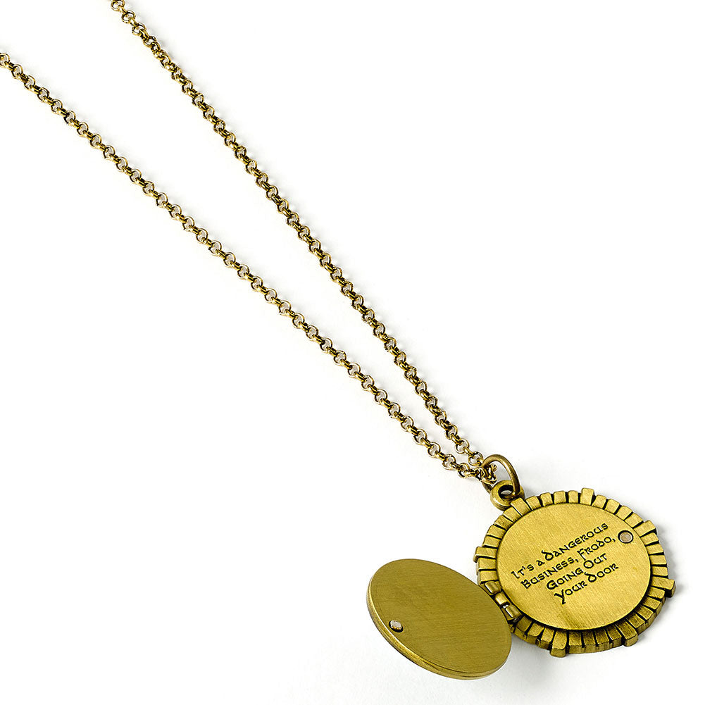 The Lord Of The Rings Silver Plated Hobbit Door Necklace