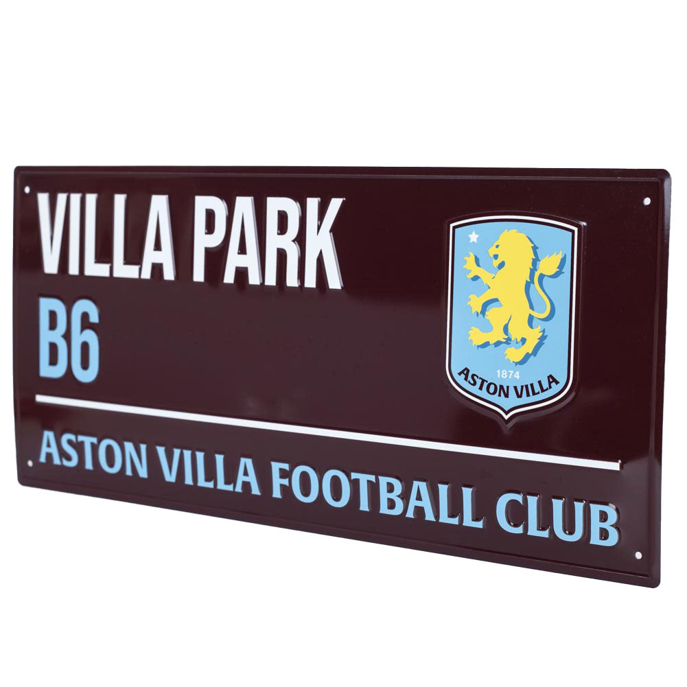 Aston Villa FC Colour Street Sign