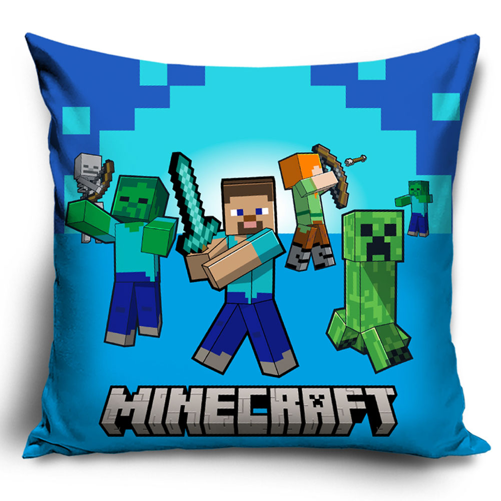 Minecraft Characters Velvet Feel Cushion