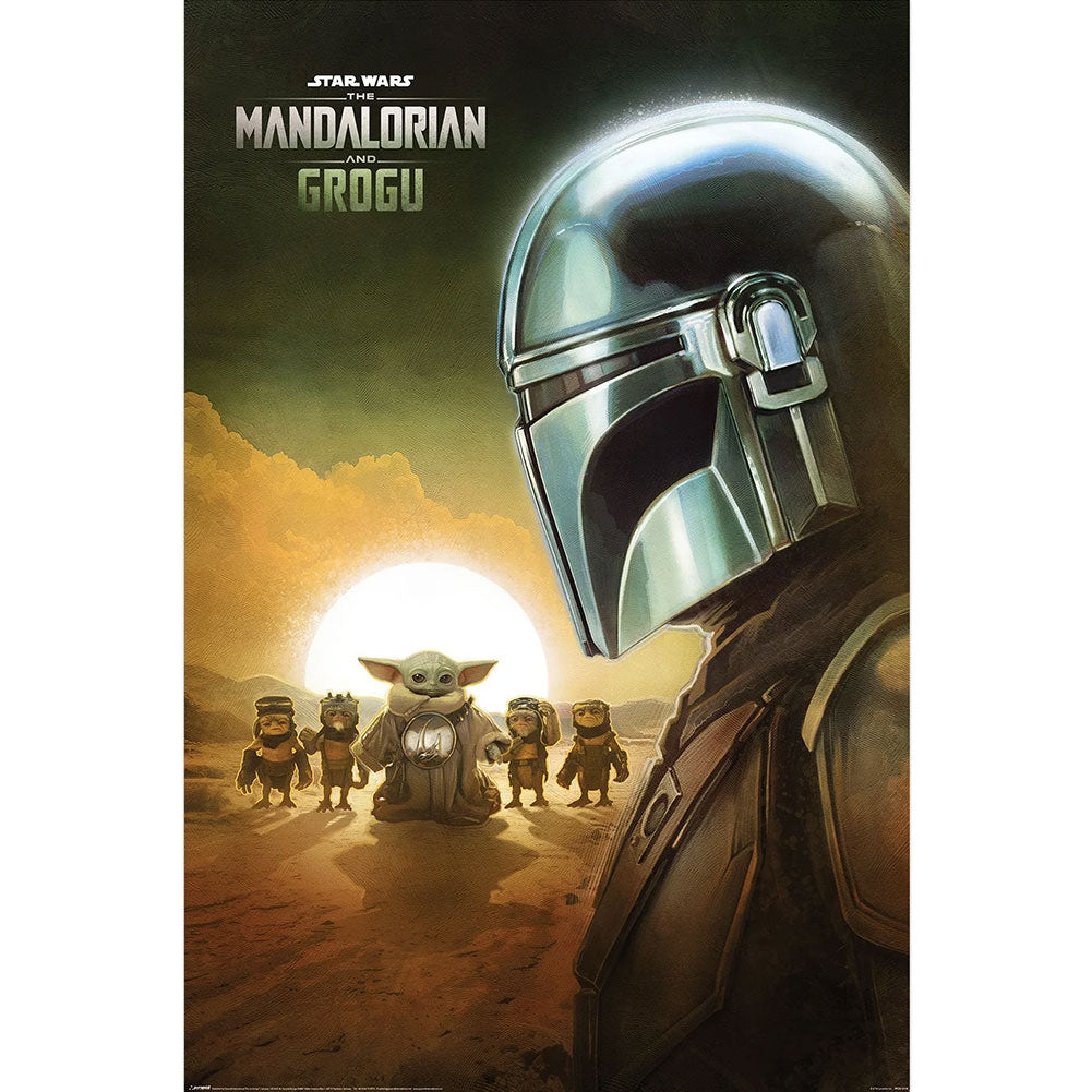 Star Wars: The Mandalorian and Grogu Poster Sunset 73