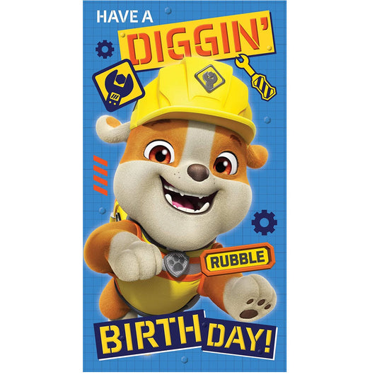 Paw Patrol Birthday Card With Stickers