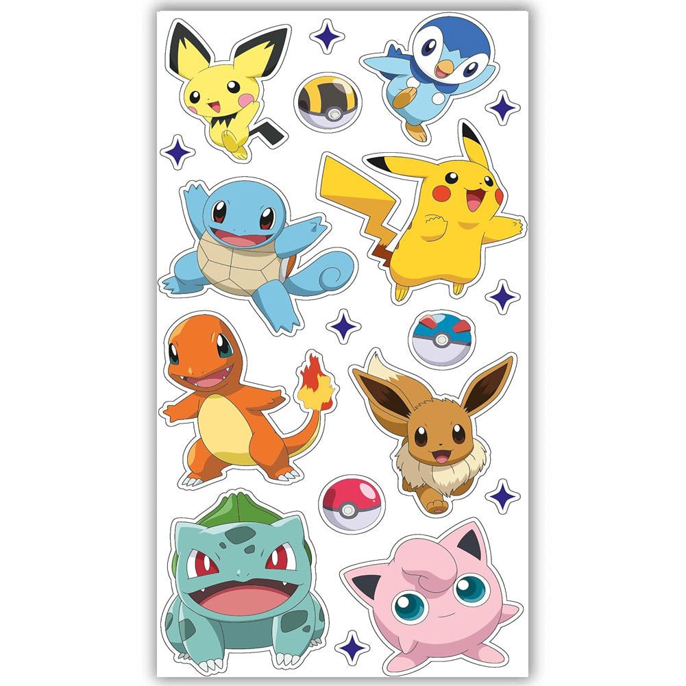 Pokemon Birthday Card With Stickers