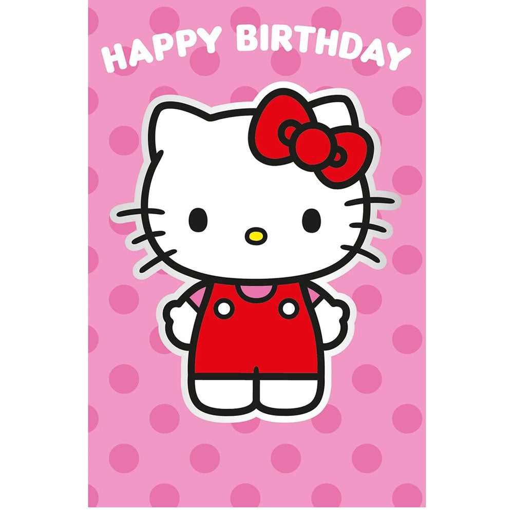 Hello Kitty Birthday Card With Stickers
