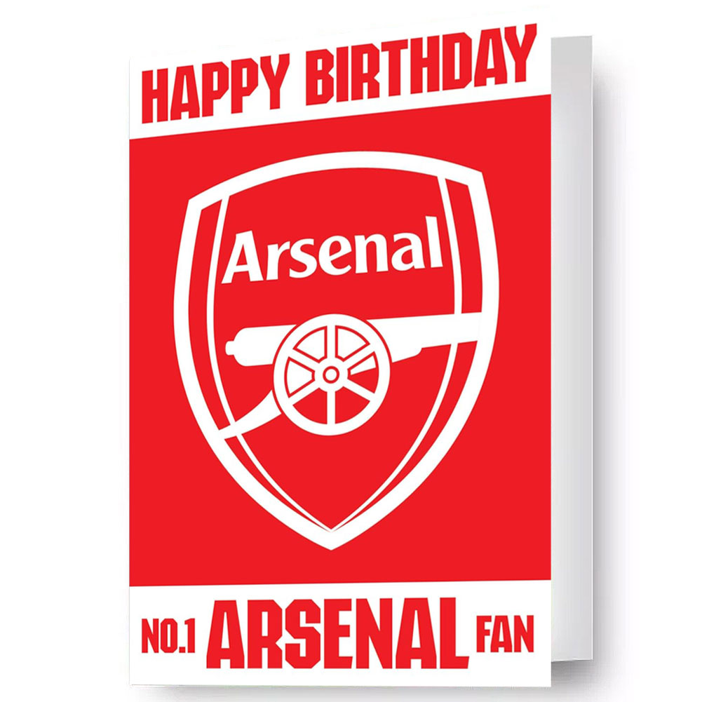 Arsenal FC 3D Lenticular Birthday Card