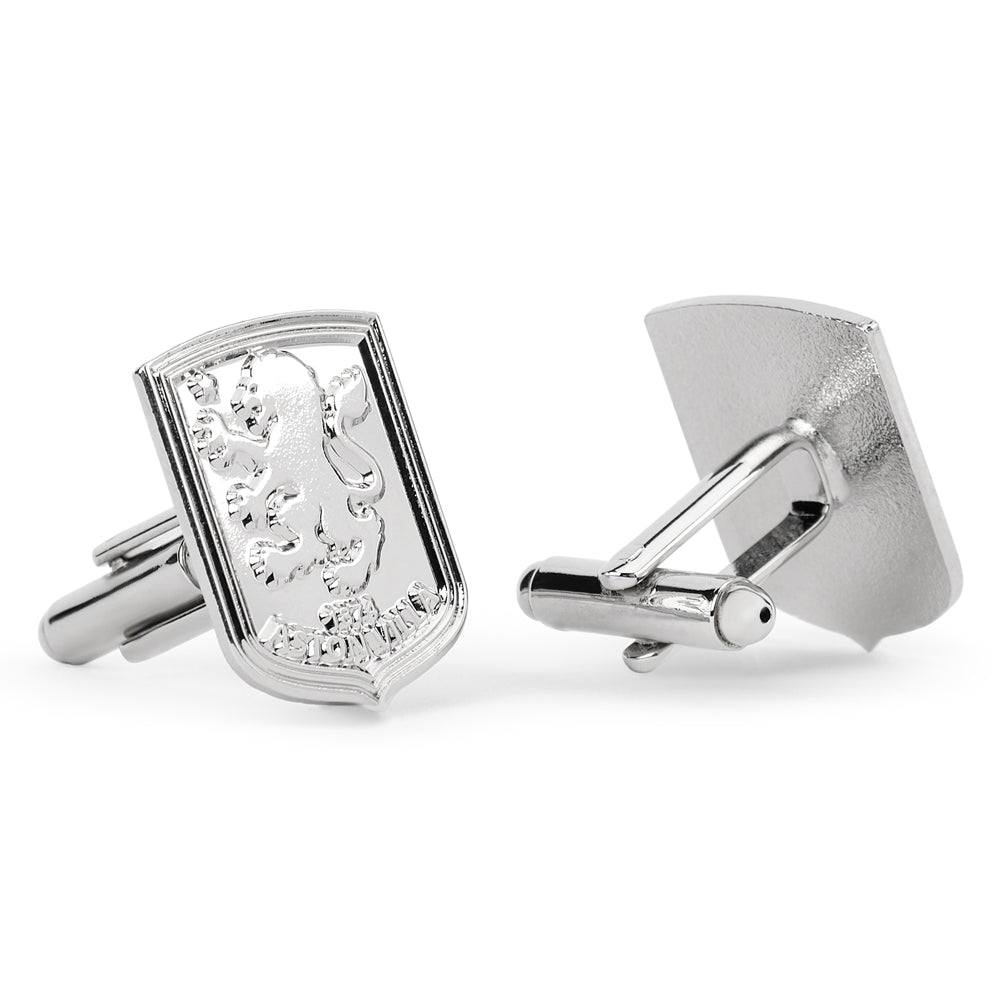 Aston Villa FC Silver Plated Formed Cufflinks