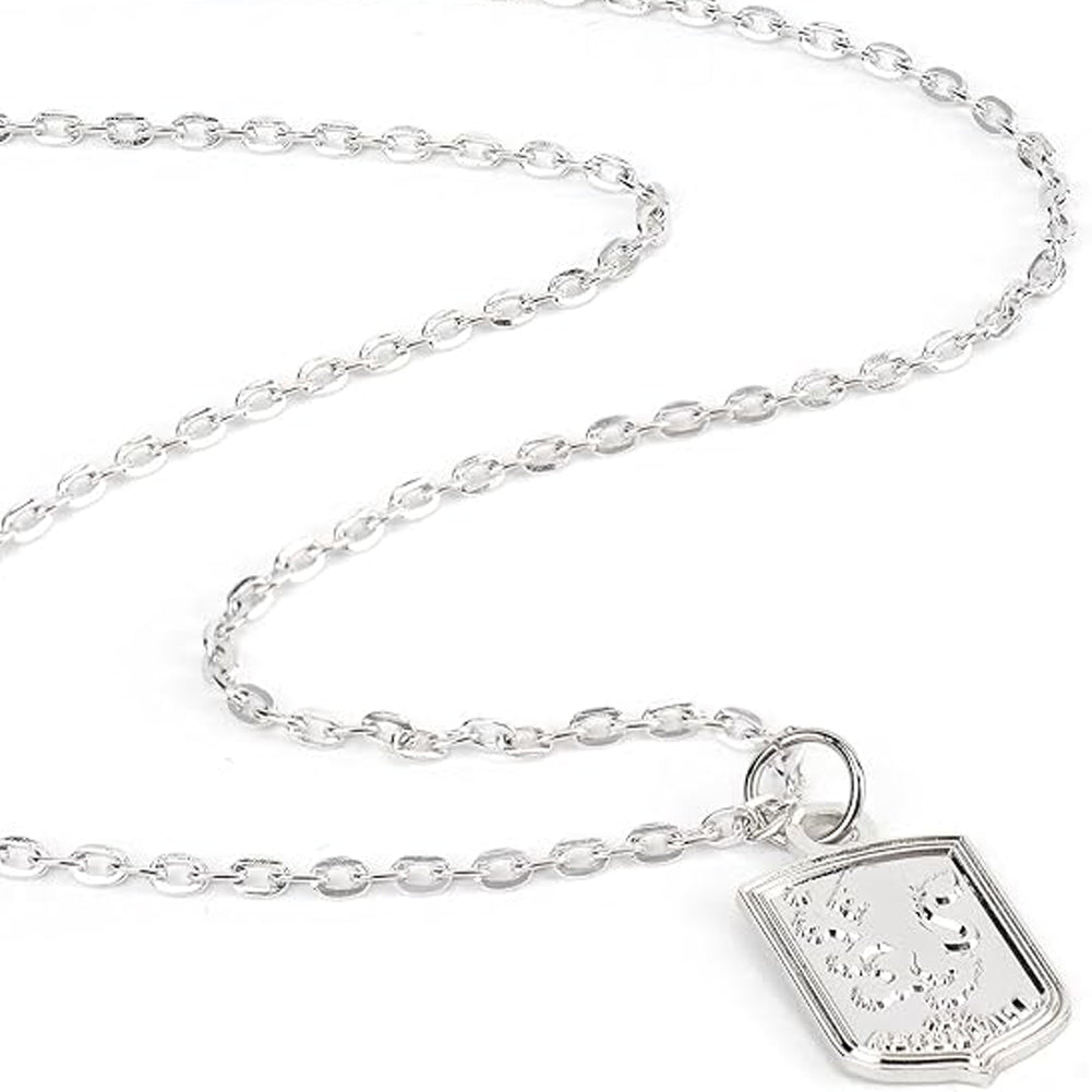Aston Villa FC Silver Plated Boxed Crest Pendant