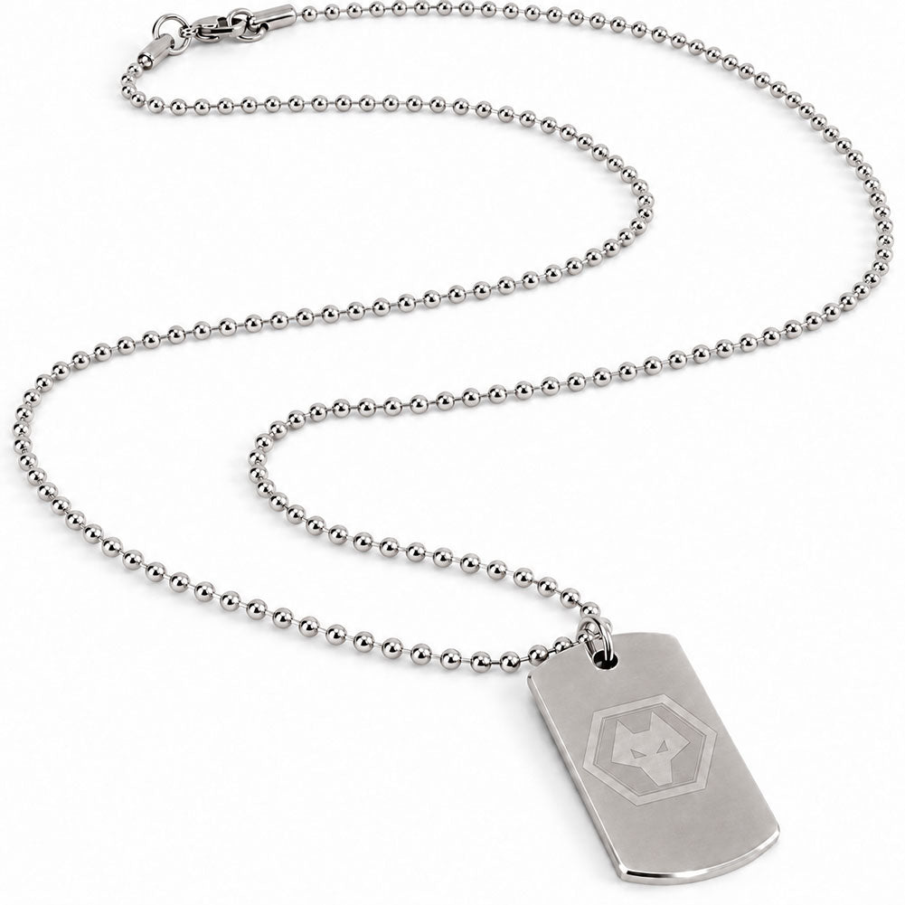 Wolverhampton Wanderers FC Engraved Dog Tag & Chain