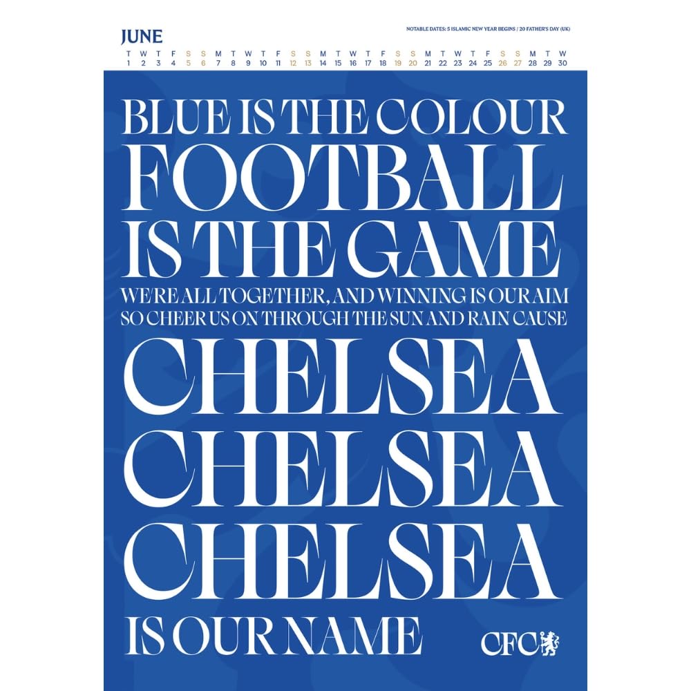 Chelsea FC Deluxe Calendar 2027