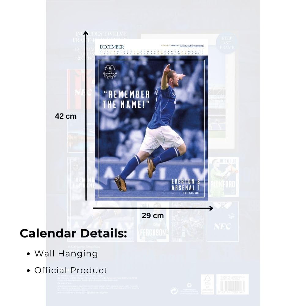 Everton FC Deluxe Calendar 2027