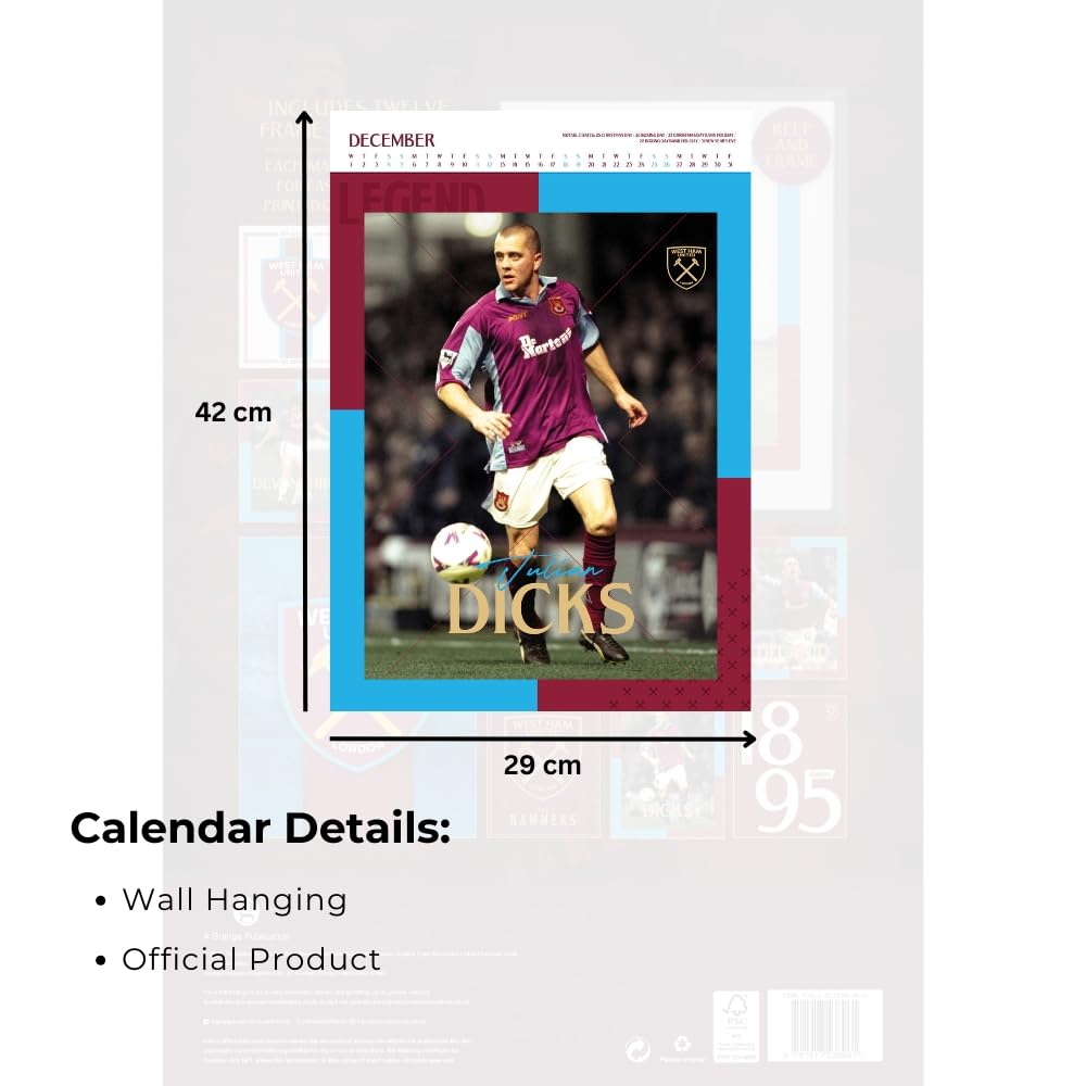 West Ham United FC Deluxe Calendar 2027