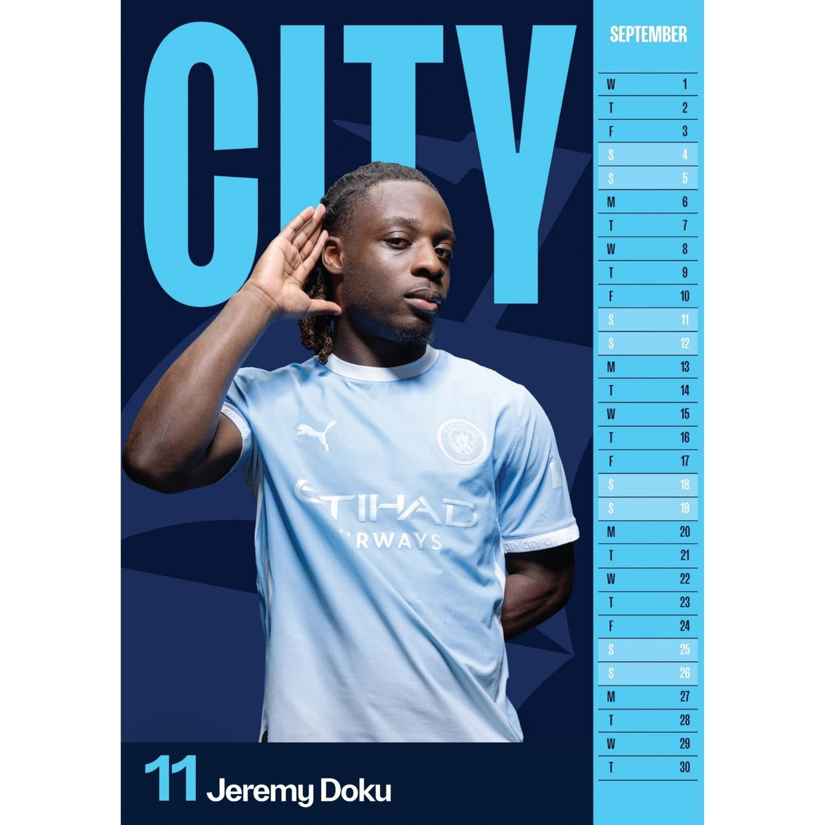 Manchester City FC A3 Calendar 2027