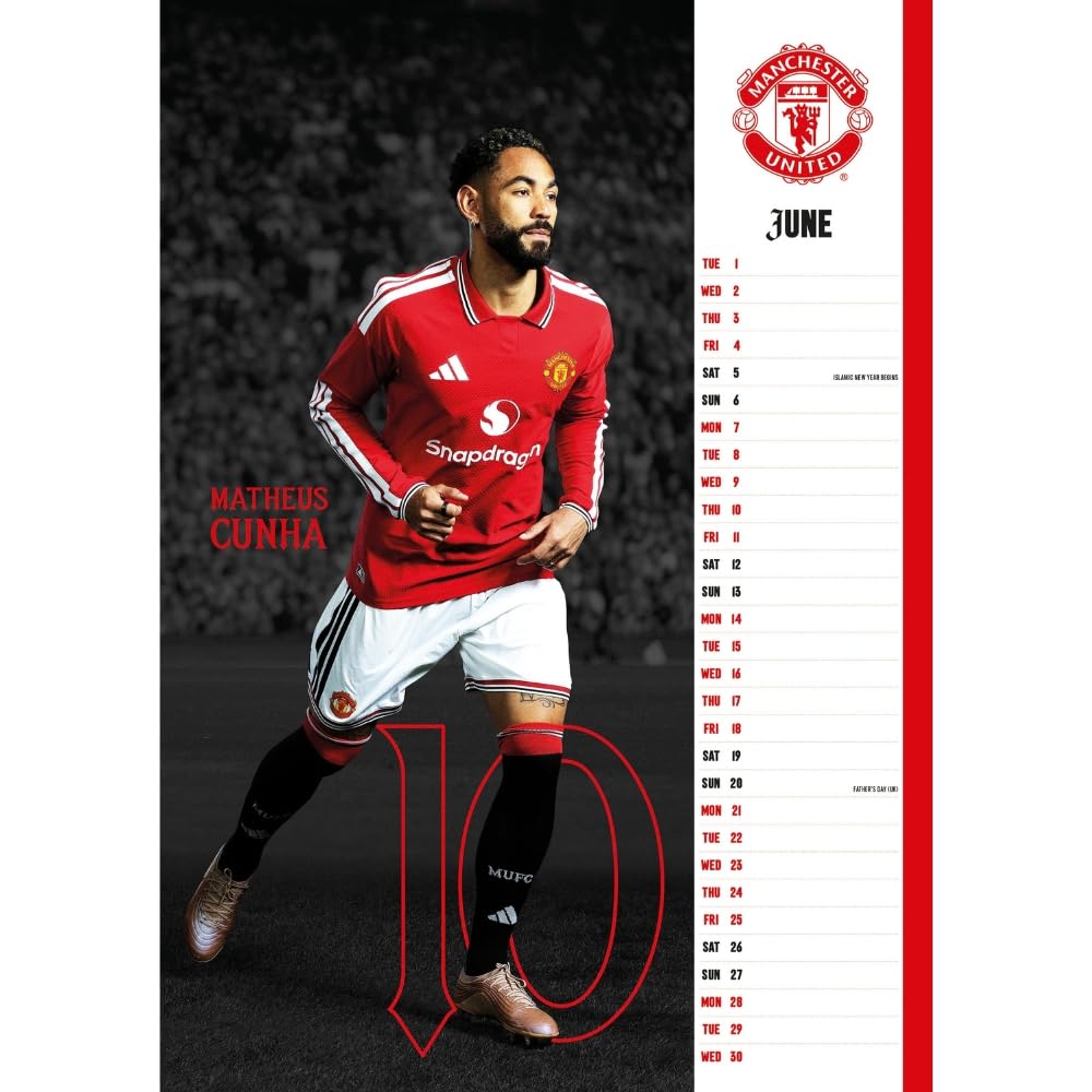 Manchester United FC A3 Calendar 2027