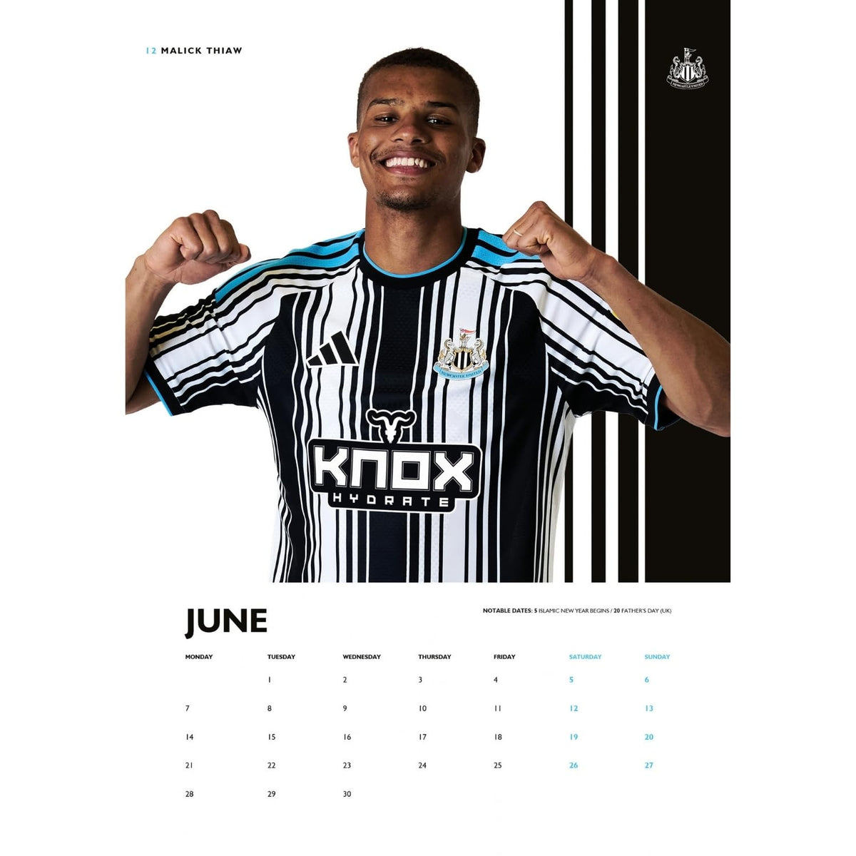 Newcastle United FC A3 Calendar 2027