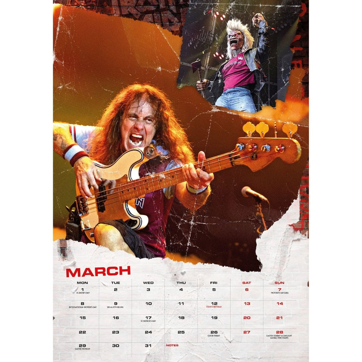 Iron Maiden A3 Calendar 2027
