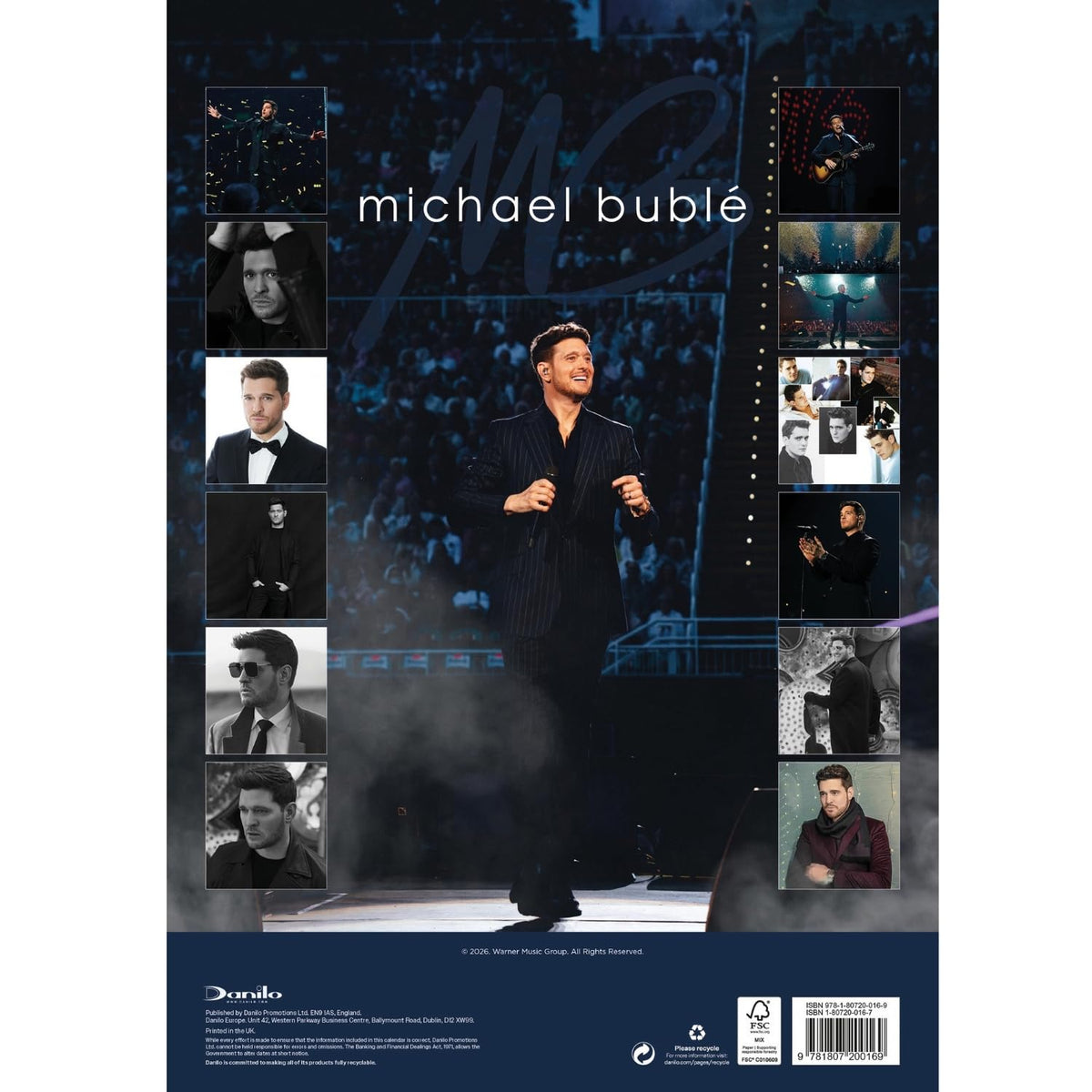 Michael Buble A3 Calendar 2027