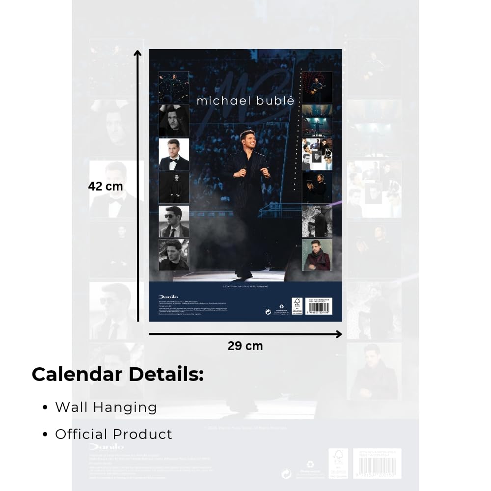 Michael Buble A3 Calendar 2027