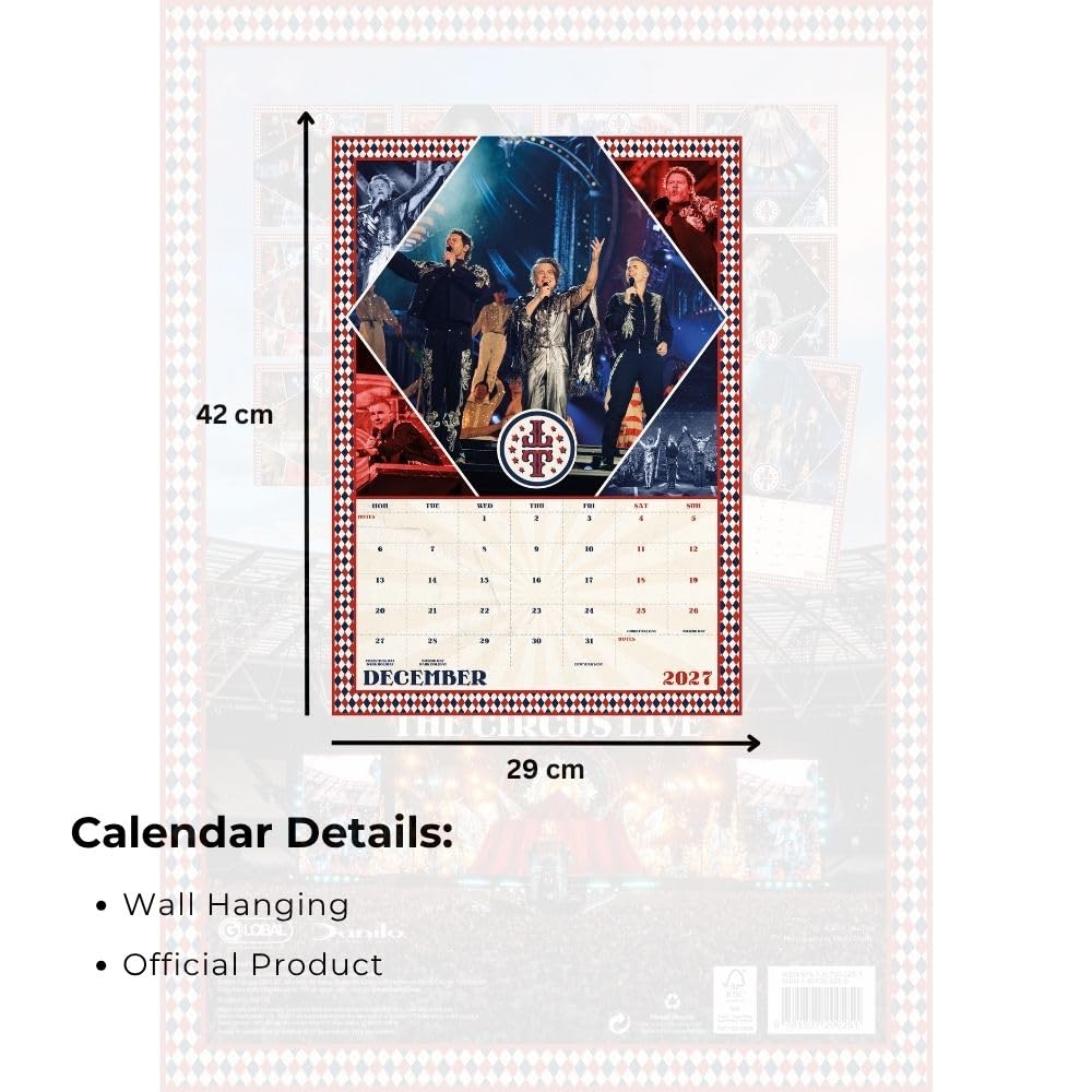 Take That A3 Calendar 2027