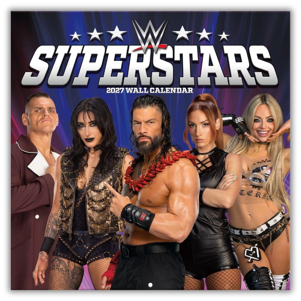 WWE Superstars Square Calendar 2027
