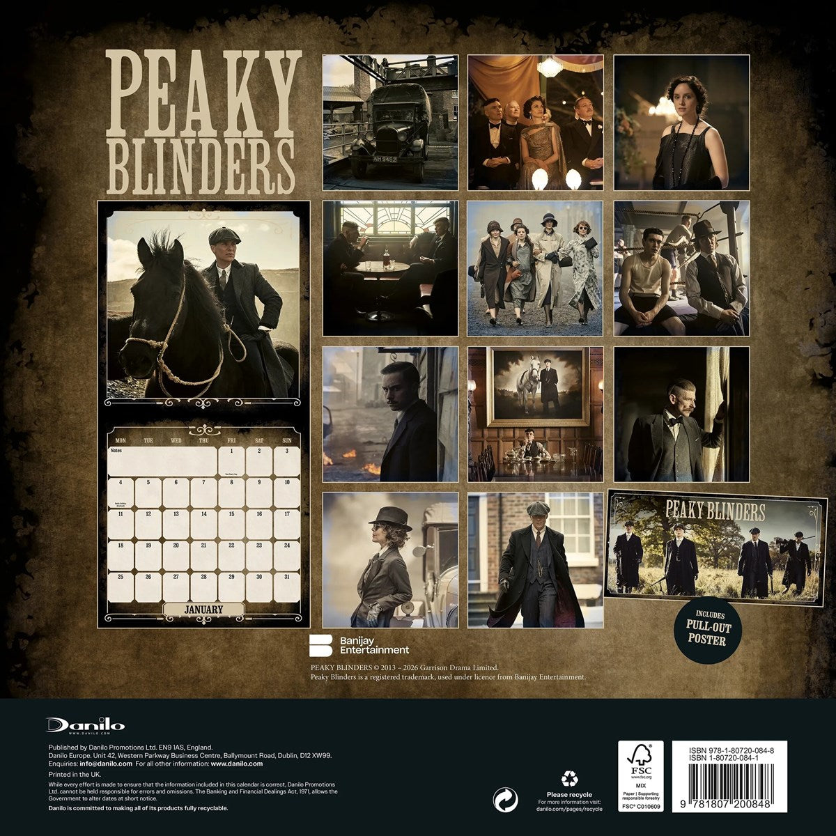 Peaky Blinders Square Calendar 2027