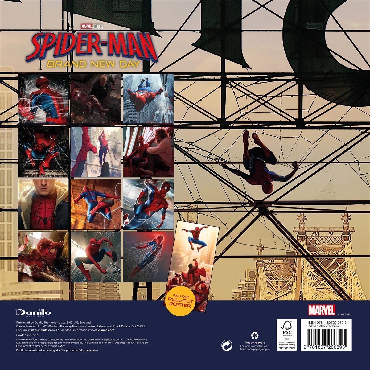 Spider-Man Square Calendar 2027
