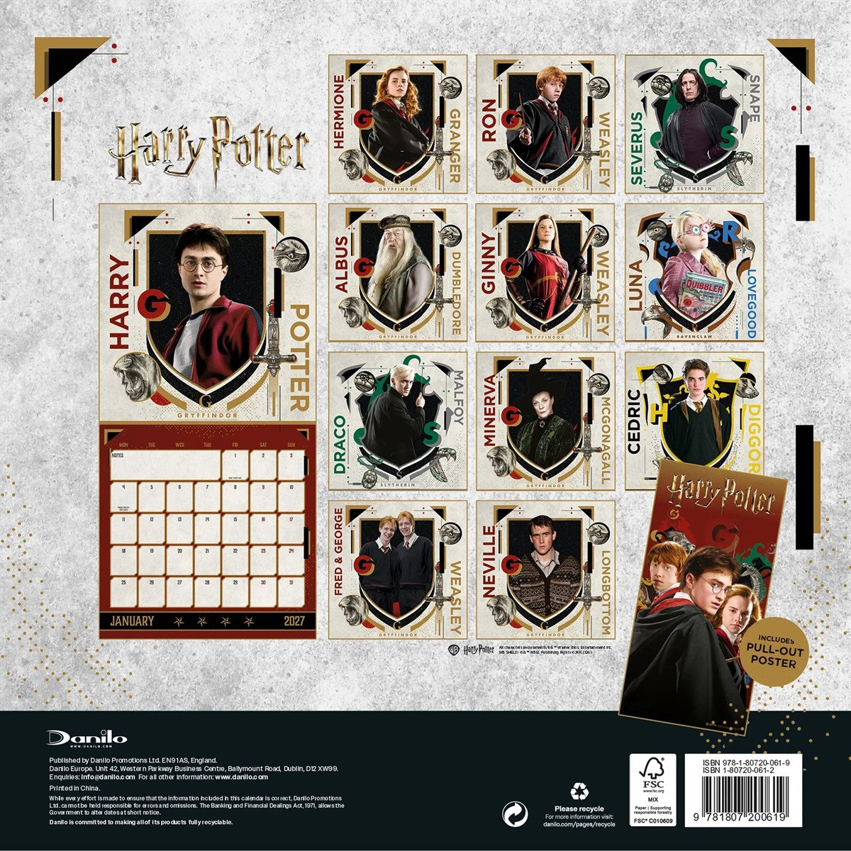 Harry Potter Calendar & Diary Gift Box 2027