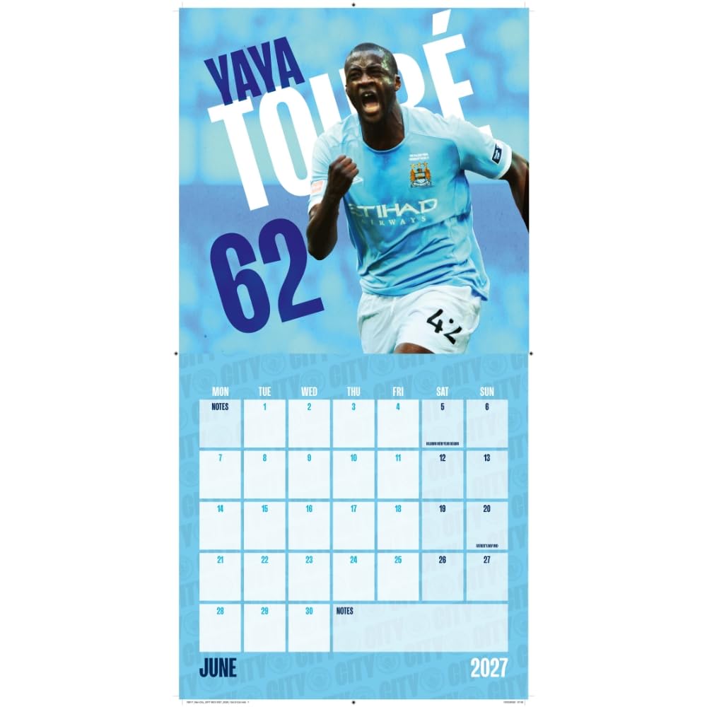 Manchester City FC Calendar & Diary Musical Gift Box 2027