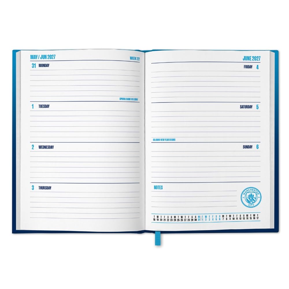 Manchester City FC Calendar & Diary Musical Gift Box 2027