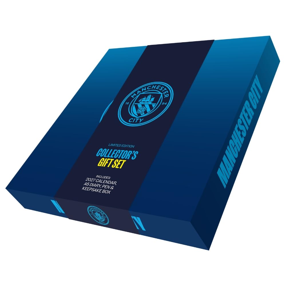 Manchester City FC Calendar & Diary Musical Gift Box 2027