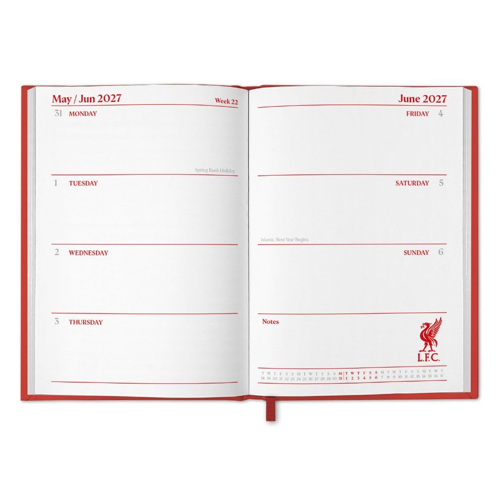 Liverpool FC A5 Diary 2027