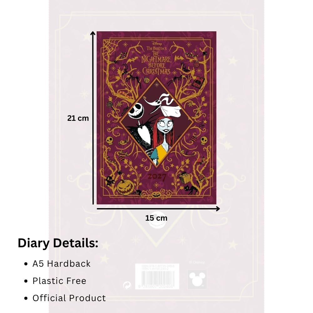 The Nightmare Before Christmas A5 Diary 2027