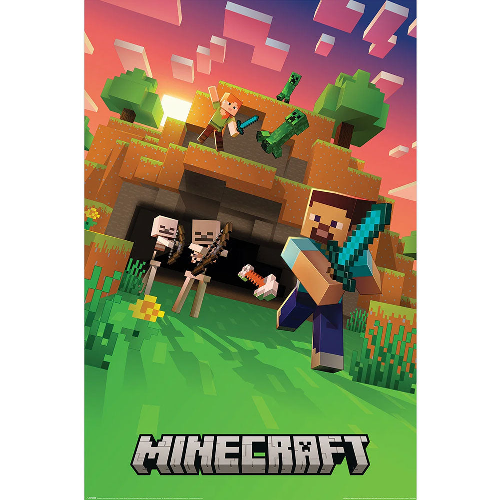 Minecraft Cinematic Skeletons Poster 68