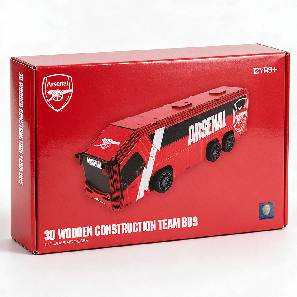Arsenal FC 3D Wooden Team Bus Puzzle